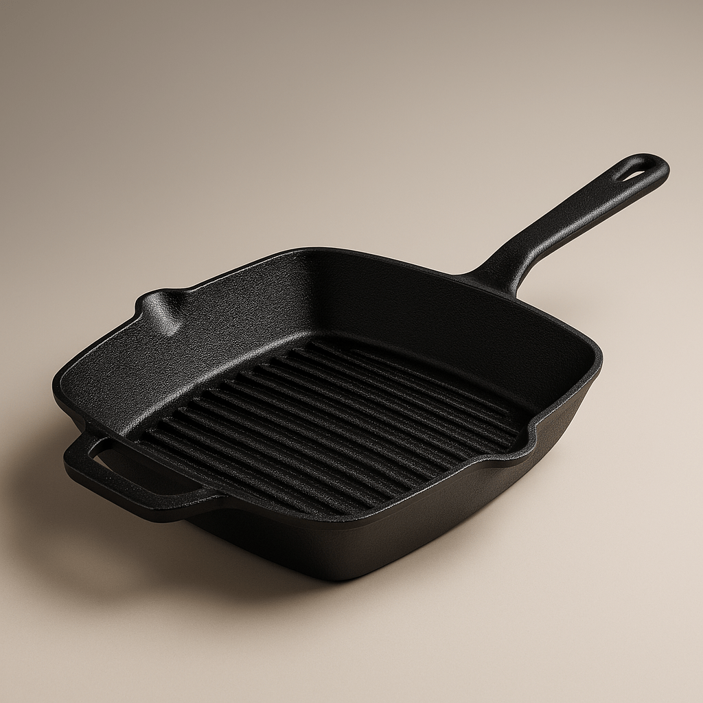 Cup Plate 25cm Pre-Seasoned Cast Iron Grill Pan