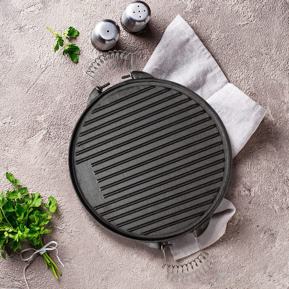 Cup Plate Cast Iron Grill and Tawa 31.5cm