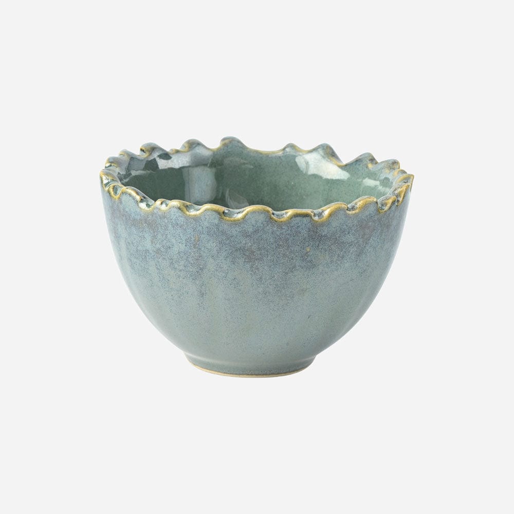 Cup Plate Emerald Artisan Bowls - Set of 6