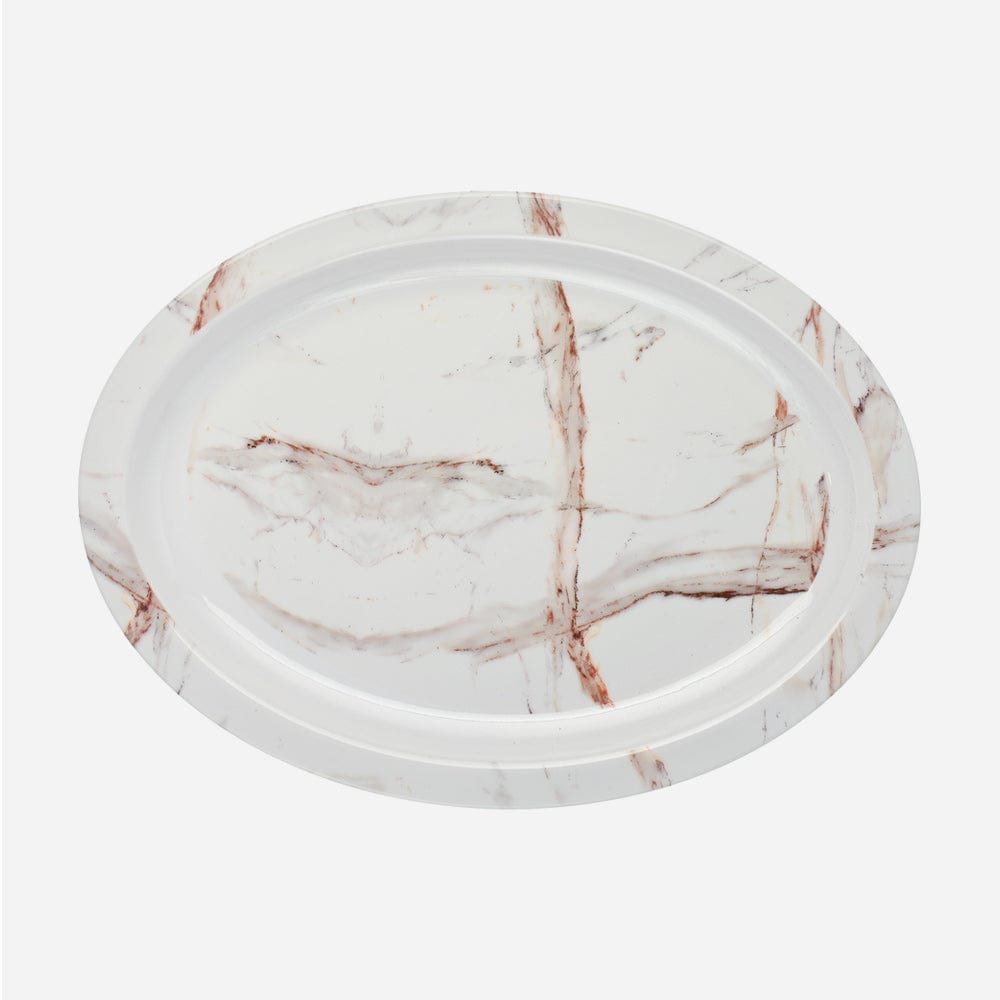 Cup Plate Indus Round Dinner Set (44 Piece) - Elegant Melamine Dinnerware