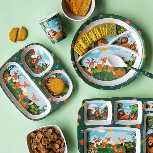 Cup Plate Jungle Book Kids Dinner Set for Fun Mealtimes