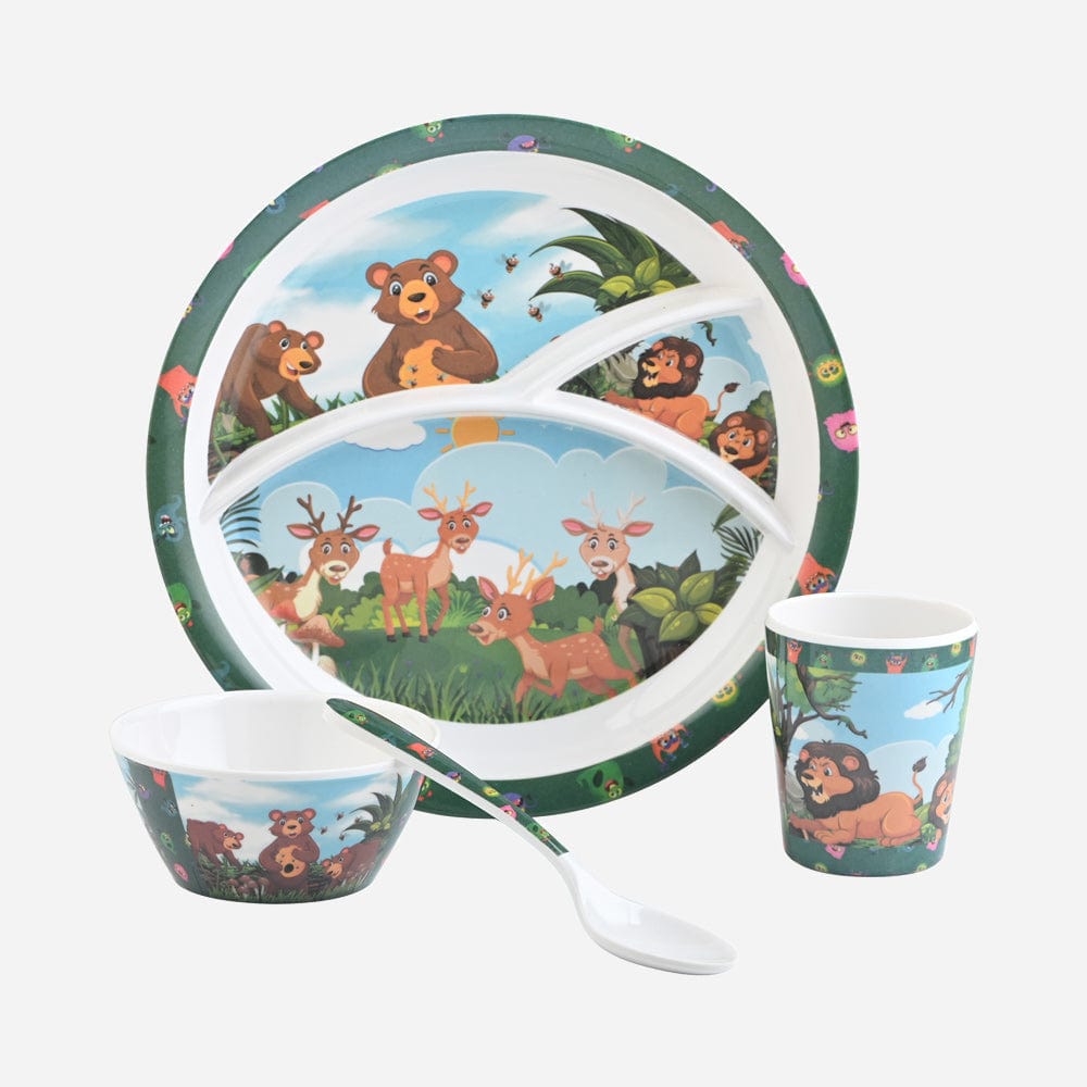 Cup Plate Jungle Book Kids Dinner Set for Fun Mealtimes
