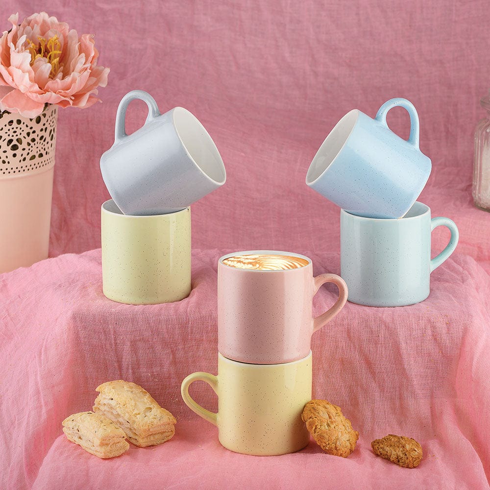 Cup Plate Marvella Multicolor Mug Set of 6