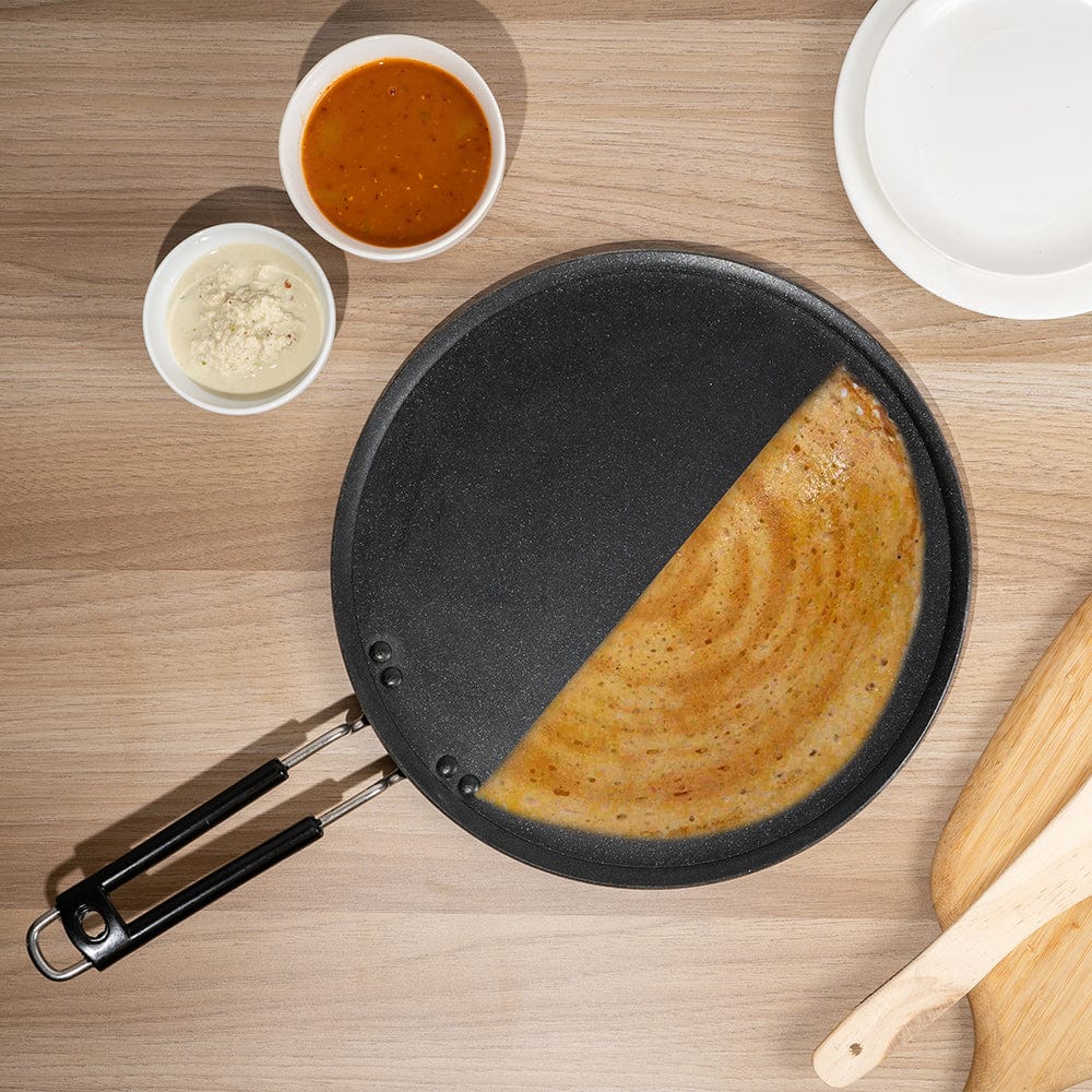 Cup Plate Non-Stick Classic Multi Tawa with Rod Handle