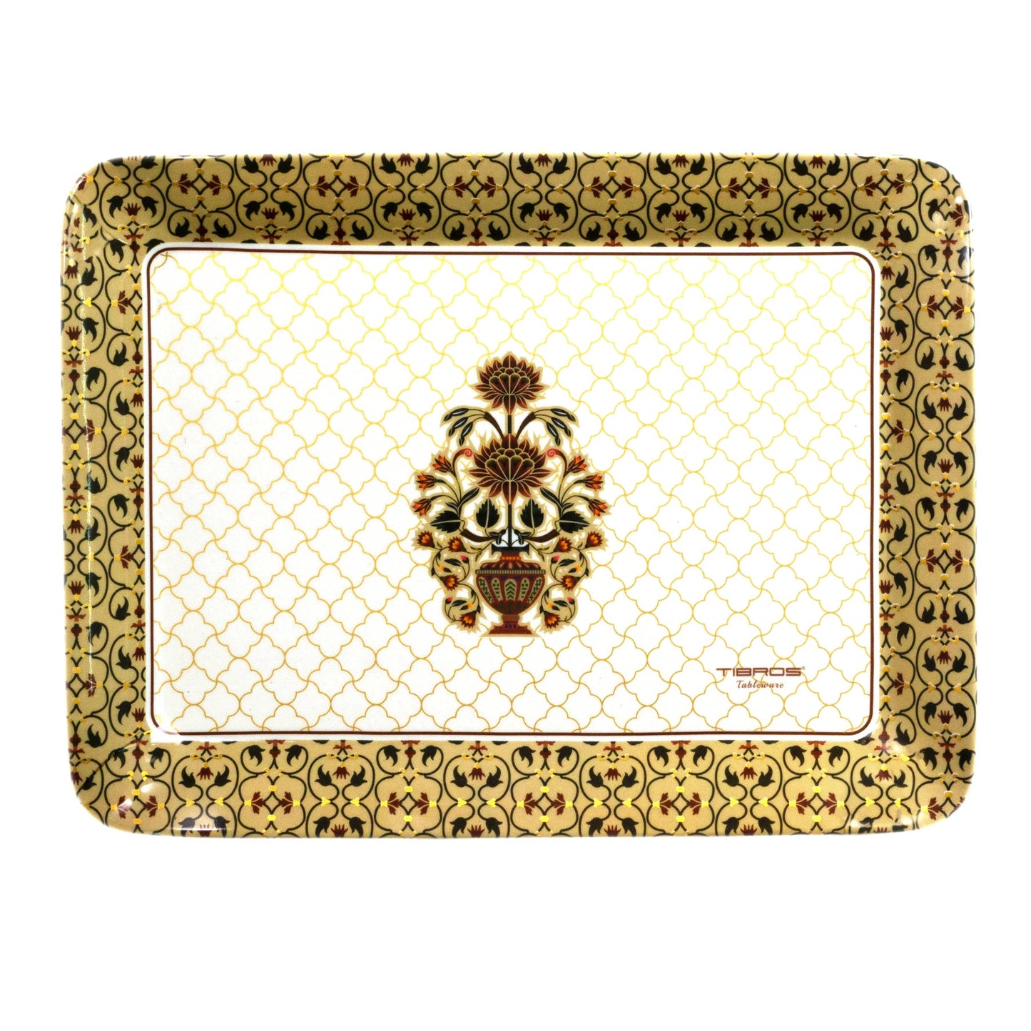 Cup Plate Sufi Melamine Ethnic Tray Set of 3