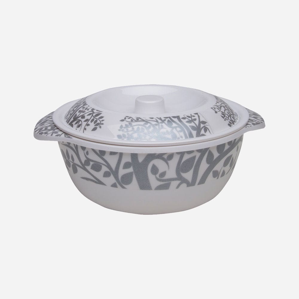 Cup Plate Temple Tree Silver Round Dinner Set (44 Piece)