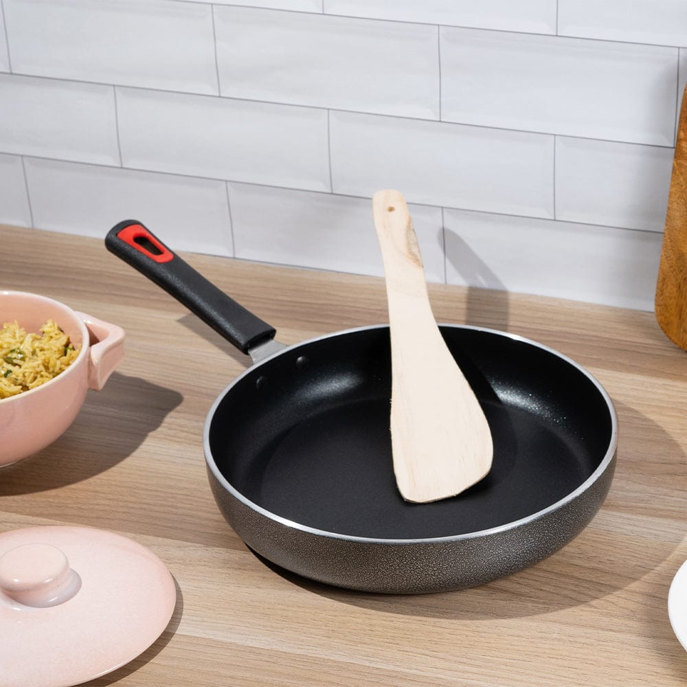 Cup Plate Tibros Non-Stick Fry Pan with Steel Lid - 250mm