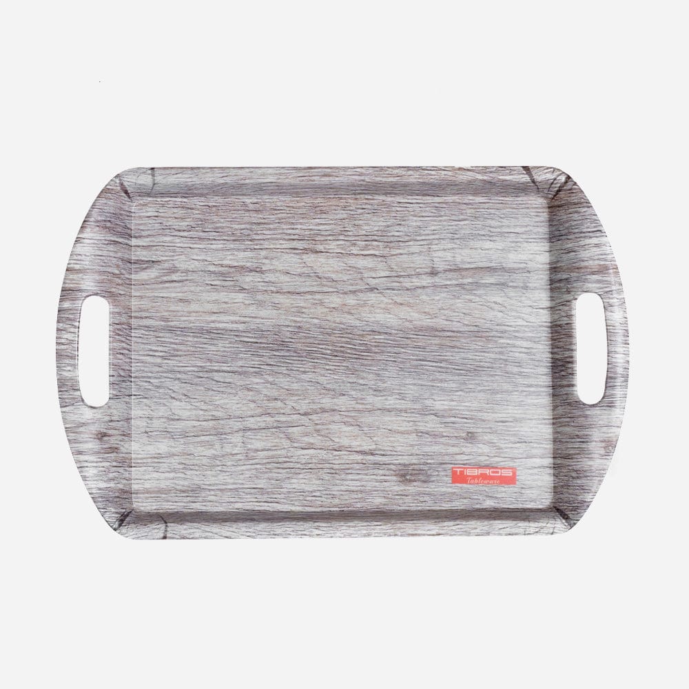 Cup Plate White Oak Melamine Utsav Tray Set of 3