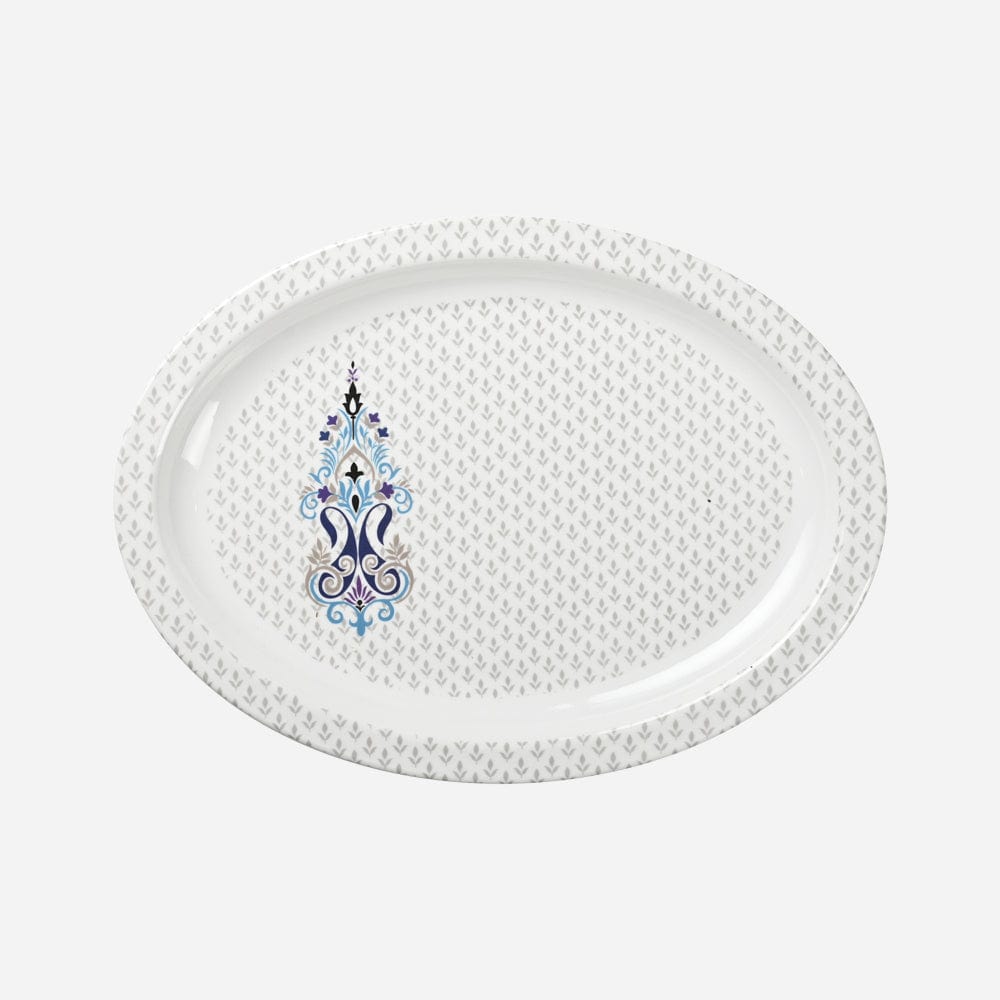 Cup Plate Firozi 44-Piece Round Melamine Dinner Set