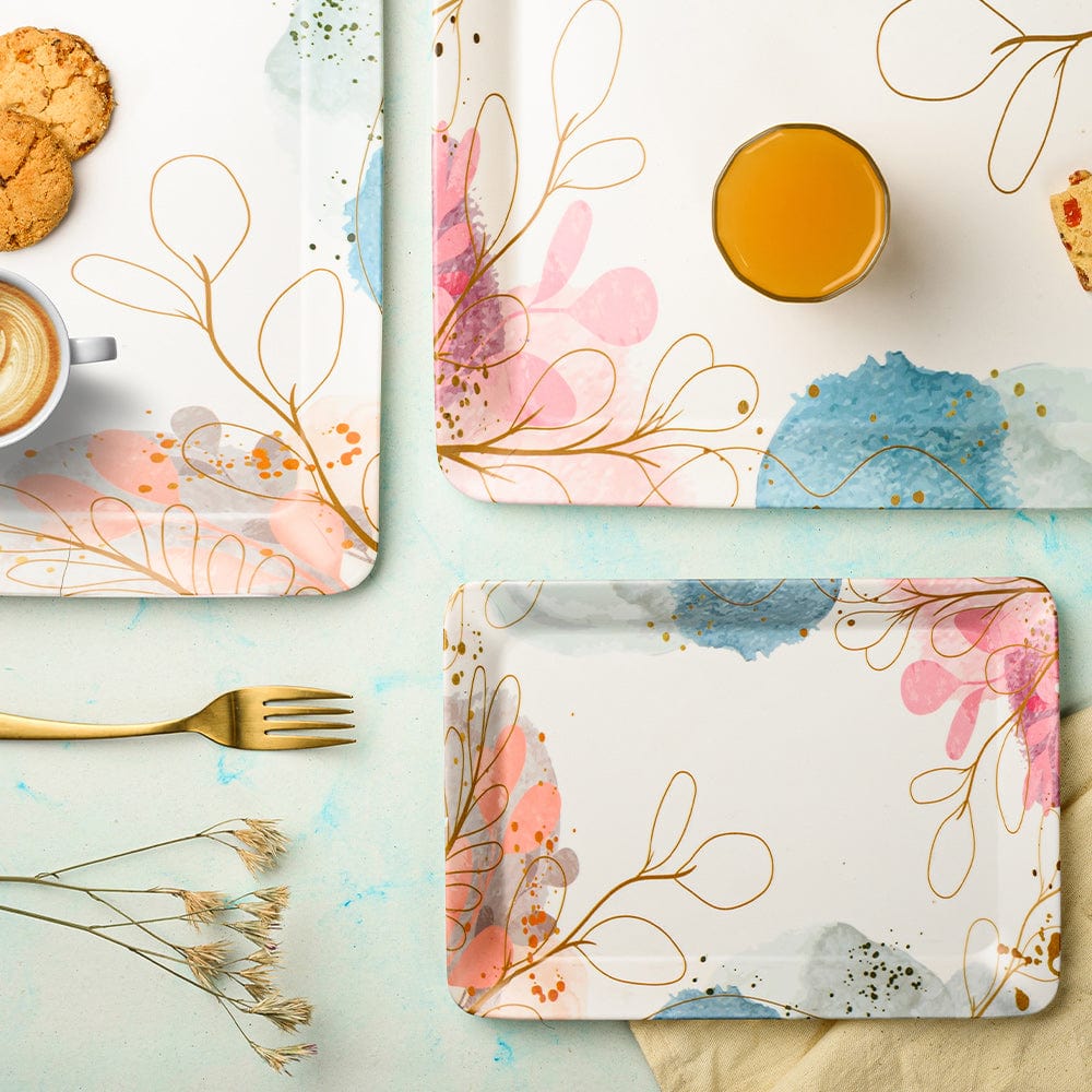 Cup Plate Florista Melamine Canvas Matt Tray Set of 3