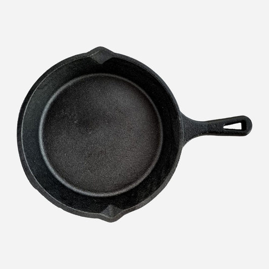 Cup Plate Handcrafted Cast Iron Fry Pan - Pre-Seasoned Cookware