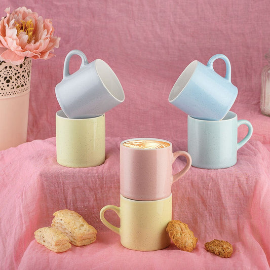 Cup Plate Marvella Multicolor Mug Set of 6
