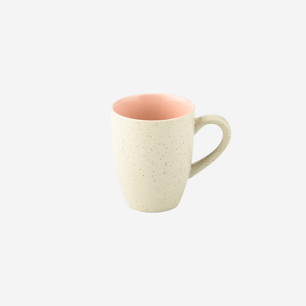 Cup Plate Set of 2 / Pink Elegant Ceramic Arabica Mug