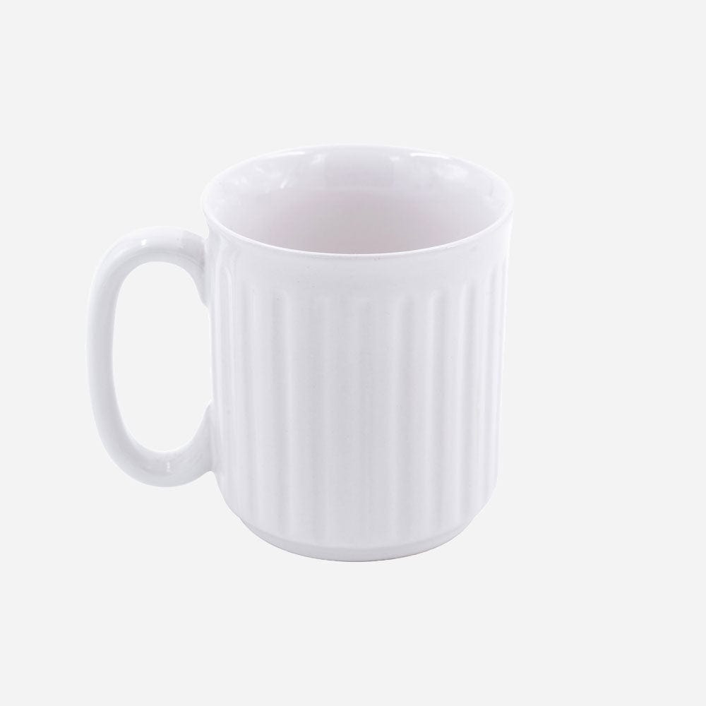 Cup Plate Set of 2 / White Fiesta Ceramic Mug - Elegant Drinkware for Every Occasion