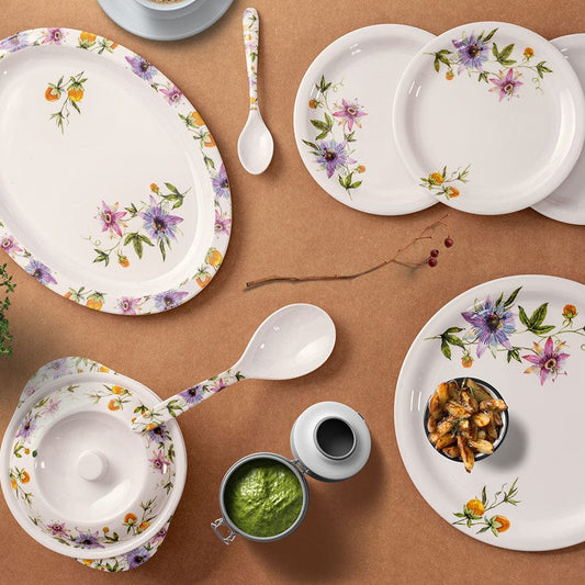 Cup Plate Twilight Round Dinner Set - 44 Piece Melamine