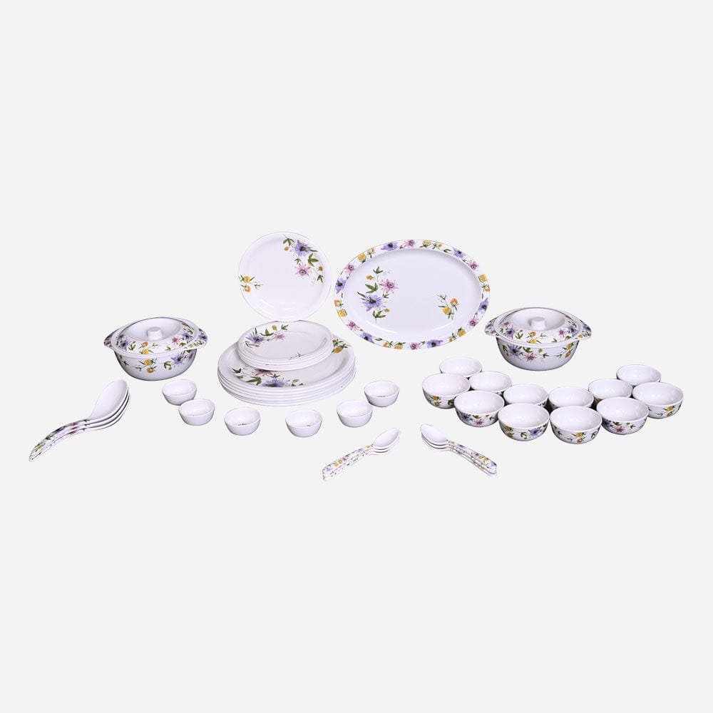 Cup Plate Twilight Round Dinner Set - 44 Piece Melamine
